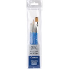 Winsor & Newton : Cotman : Kısa Saplı Sentetik Sulu Boya Fırça Seti : No.2 (5 Parça)