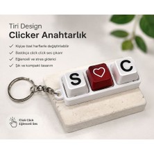 Kişiye Özel Harfli Clicker Anahtarlık