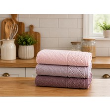 Gonca Kristal Desenli Havlu 30X50 cm 3'lü Set %100 Pamuk