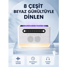 Astraltech Simüle Alev Efektli Kablosuz Hoparlör Zamanlayıcılı Gece Lambası