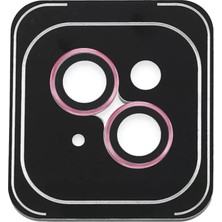 Bezos iPhone 14 Pvd Metal Kamera Lens - Pembe