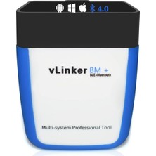 AyrStore Vgate Vlinker Bm+ Obd2 Bluetooth Tarayıcı, Bmw/mini Bimmercode Için, Ios, Android ve Windows Içi
