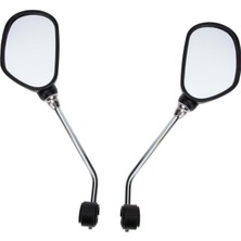 AyrStore Reflektörlü Bisiklet Dikiz Aynası Gidon Aynası Geniş Açılı Dönebilen Ikili Çift Dikiz Ayn
