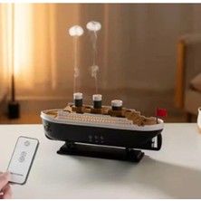 AyrStore Vothoon Titanic Gemi Hava Nemlendirici Işıklı Fonksiyonlu Buhar Makinesi Kumandalı