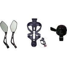 AyrStore Bisiklet 3 Lü Aksesuar Seti (Zil,suluk Kafesi,ayna)