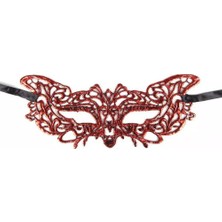 Hereveoyuncak Kırmızı Dantel Masquerade Maskesi 9 Noo