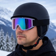 AyrStore BADEM10 Kayak Gözlüğü Ventilli Güneş Kar Gözlük Gökkuşağı Snowboard Glasses Ekonomik Ser
