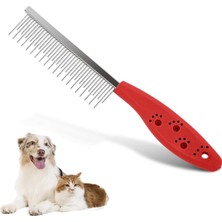 AyrStore Aee® Kedi Köpek Tüy Açıcı Tarak / Tek Taraflı Gıdık Açıcı Metal Dişli Pet Tarağı / T�