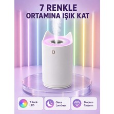 Marsilyan Oda Nemlendirici LED Işıklı Ultrasonik Buhar Makinesi Aroma Difüzör