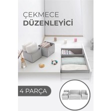 3D Sepetim Çekmece Düzenleme Kutu Seti Organizer 4lü Set