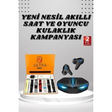 7 Kordonlu Akıllı Saat ve  Kulaklığı Anc Özelliği Kulak Içi Mikrofonlu Sesli Görüşme