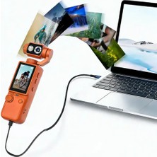 4K Video Çekim Özellikli Gimbal Kamera 180 Derece Dönebilen Lens Stabil Çekim