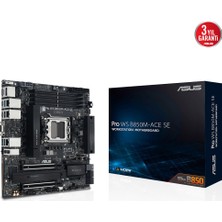 Egecen Asus Pro Ws B850M-ACE Se, 4xddr5, 2xm.2, Hdmı, Dp, Type-C, D-Sub, Pcıe 5.0, Am5 Soket Micro-Atx Anakart