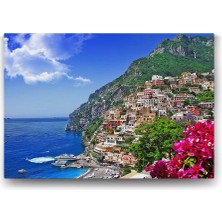 Positano Manzara Tablosu - 90X60CM