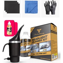Tulpar Buharlı Far Temizleme Far Parlatma Avantajlı Set Paket (Headlight Cleaner Kıt)