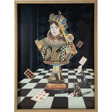 Mudo Home Chess Queen Çerçeveli Pano 75X100 cm