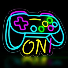 Gamer Neon Tabela Erkek Çocuk Oyun Odası Yatak Odası Duvar Dekoru, Genç Çocuklar Için Hediyele