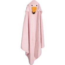 Porland Sty Duck Kapüşonlu Pembe Çocuk Havlu 100X100