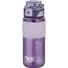 Tkk 600 ml Çift Kullanım Pipetli/rahat Içim Bpa Içermeyen Tritan Su Matarası TKK600ML1019