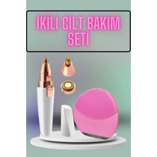 Hace Bazaar Kulak Burun ve Yüz Epilasyon Aleti ve Yüz Masaj Aleti Ikili Cilt Bakım Seti