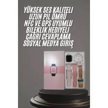 Hace Bazaar Yeni Nesil Kadın Akıllı Saat Rose Gold Android ve Ios Uyumlu