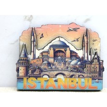 Ett Ahşap Istanbul Temalı Magnet
