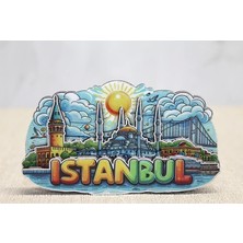 Hace Bazaar Ahşap Istanbul Temalı Magnet ALK4601