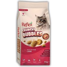 Reflex Crunchy Bubbles Kuzu Etli Kedi Maması 10 kg | Çıtır Tanecikli, Dengeli Beslenme