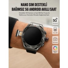 Kameralı 5g Android Akıllı Saat Amoled Ekran Wi-Fi Gps  4g Destekli