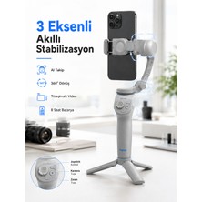 Profesyonel Telefon Gimbal Stabilizer 3 Eksen Sabitleme Çoklu Çekim Modları Uzun Pil Ömürlü Taşınabilir Tasarım - Lisinya