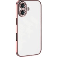 Eco Port Apple Iphone 16 Plus Kılıf Razer Lensli Silikon - Pembe