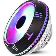 Cpu Hava Soğutucu, Sessiz Olun Rgb Cpu Soğutucu Fan, Siyah Alüminyum Kanatlar Intel/amd4 Evrensel