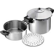 Düdüklü Tencere/düdüklü Tencere Duromatıc Inox Set, Yan Saplı Modeller, Indüksiyon, Paslanma