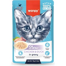 Pouch Tavuklu ve Ördekli Yaş Kedi Maması 70GR x 10 Adet