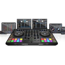 Mixon 8 Pro | 4-Kanallı Profesyonel Hybrid Dj Controller | Serato Dj Pro & Algoriddim Djay Pro Ai (