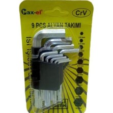 9 Parça Alyan Anahtar Seti Crv – Profesyonel L Tip Allen Alyan Takımı | Isıl Işlem Görmüş