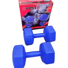 5 kg Dambıl Set 2 Adet Toplam 10 Kg, Avs-5kg-Dambil-Mavi