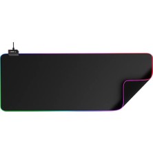 MP22 Rgb Led'li Gaming Mouse Pad Xl Mouse Pad Tam Boy, 300X800X3 Mm, Siyah