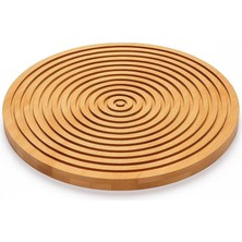 Bambu Oluklu Peynir Sunum Tahtası,28 Cm,lüx Bambu Sunum Tabağı,velor Home