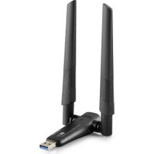 TKÇ USB Wıfı Adaptor 2.4GHZVE5GHZ Bu Wifi5 Siyah UAC20