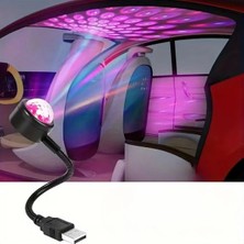 TKÇ Işığı Ambiyans Aydınlatması USB Sese Duyarlı 8 Farklı Mod Işıklı LED Atmosfer