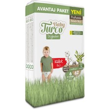 Baby Turco Doğadan Avantaj Paketi Pofuduk Külot Bez 6 Numara Xlarge 62 Adet