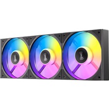 C120R Argb 3-In-1 Kasa Fanı Seti, 120MM Ters Kanat (Reverse Blade), Pwm Kontrollü, Yüksek Perform