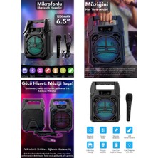Altaylar Tedarik 6.5 Inc Bluetooth Wireless Mikrofonlu Hoparlör - Speaker USB Sarjlı Aux - Tf - USB PS-1283
