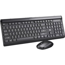 TKÇ Kablosuz Siyah Klavye Mouse Set