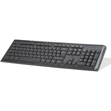 TKÇ Ofis Kullanımına Uygun K10 Multimedya Klavye USB Siyah 6CB78PA