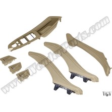 Bmw F10+LCI Kapı Tutamak Seti Önarka Bej Deri Kaplamalı 51417225850X2 Wender