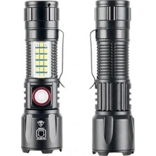 TKÇ El Feneri 10W 1000 Lümen Şarjlı Metal