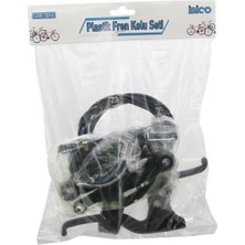 Hace Bazaar Plastik Bisiklet Fren Takımı Set 2pcs Fren Kolu - 1pcs Fren Teli  - 4pcs Fren Mekanizma - Pabuç (K95)