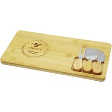 TKÇ 40X18 cm 40 cm Kullanıma Uygun Bambu Peynir Kesme Sunum Tahtası